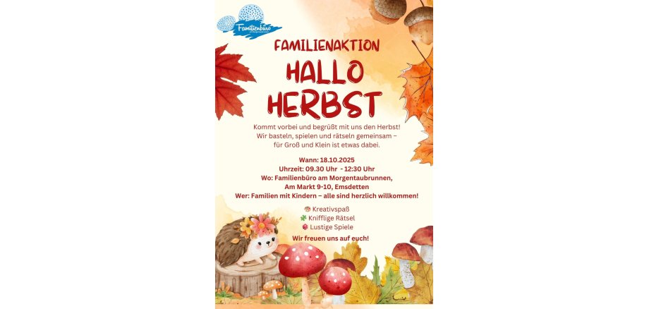 Red and Orange Watercolor Hello Autumn Poster - 1