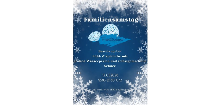 Blue And White Playful Winter Festival Poster - 1